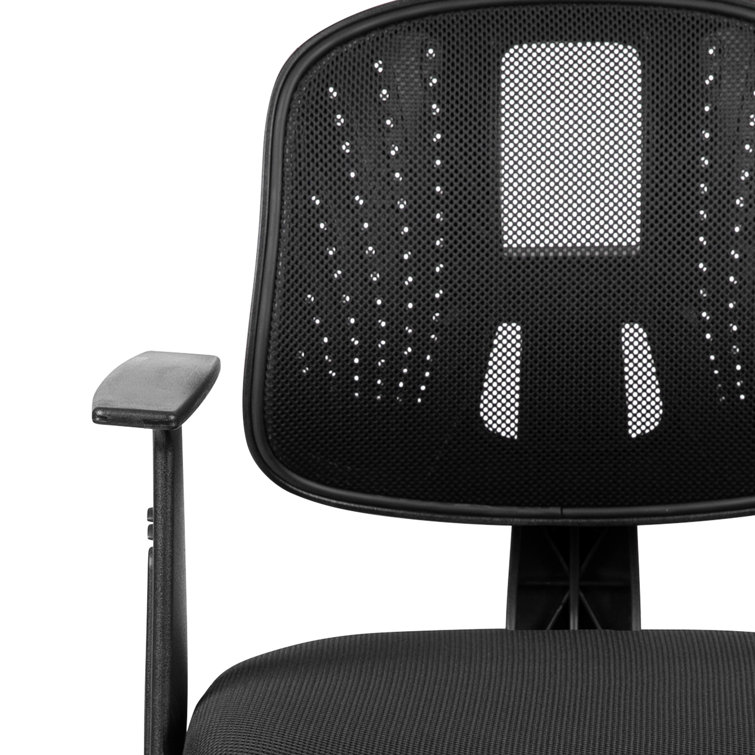 Meridian Mid Back Mesh Swivel Task Office Chair with Pivot Back